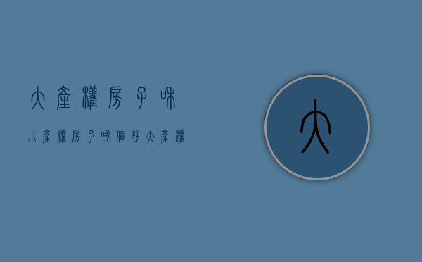 大产权房子和小产权房子哪个好（大产权房和小产权房哪个更好？内行：三大主要区别，懂了）